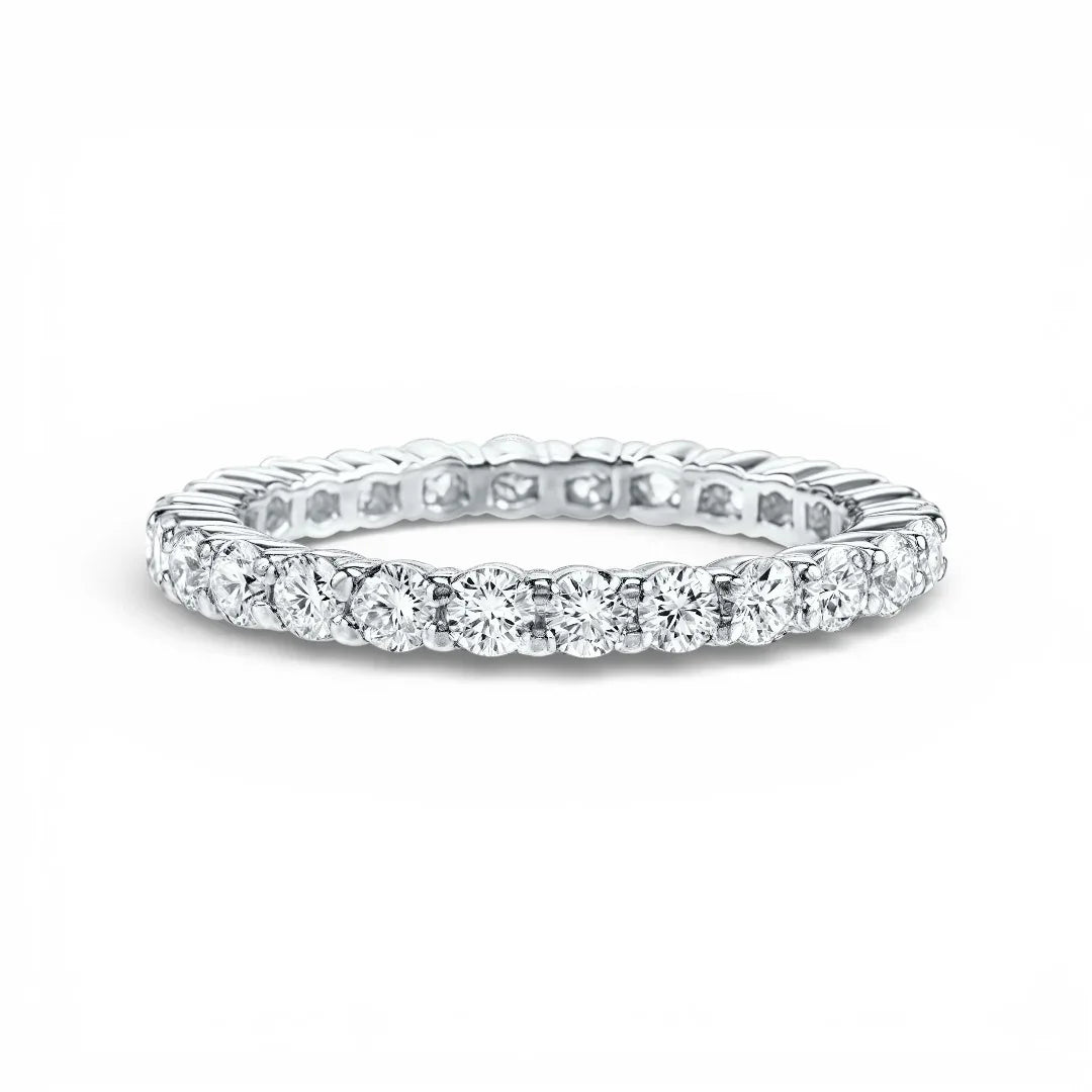 ASH062 2.5mm Lab Grown Diamond Eternity Ring 9K DE VS VVS 3EX