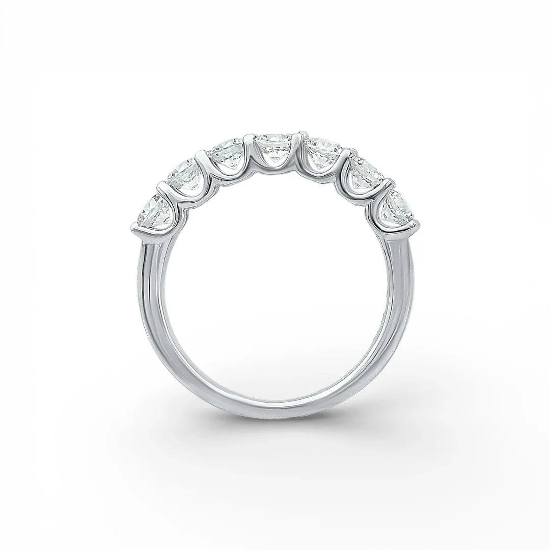 ASH063 0.1ct (3mm) ラボグロウンダイヤモンド ハーフエタニティリング DE VS VVS 3EX
