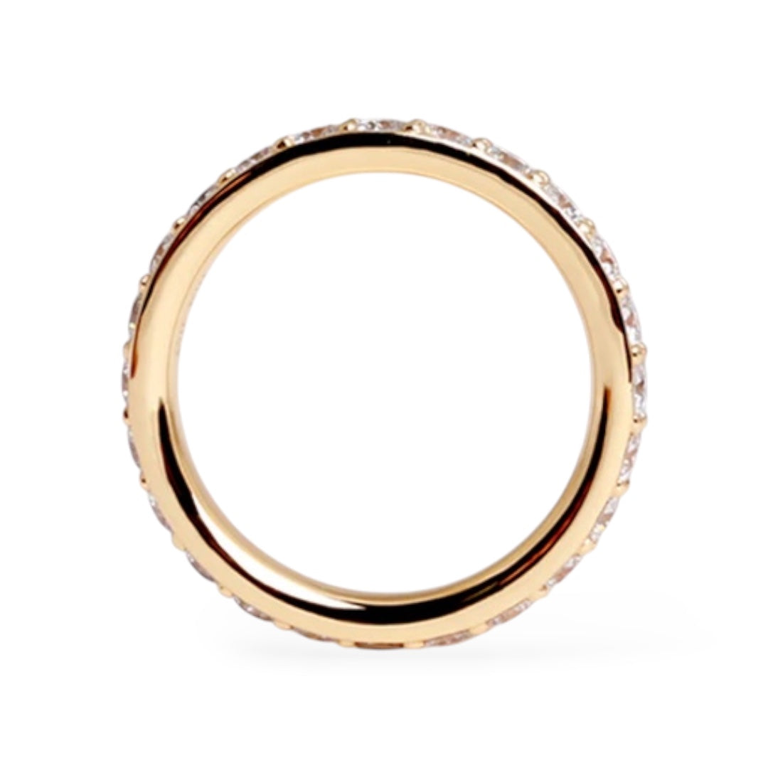 AME049 0.05ct (2.3mm) 全圈永恒培育鑽石戒指 D-F VS-VVS 3EX