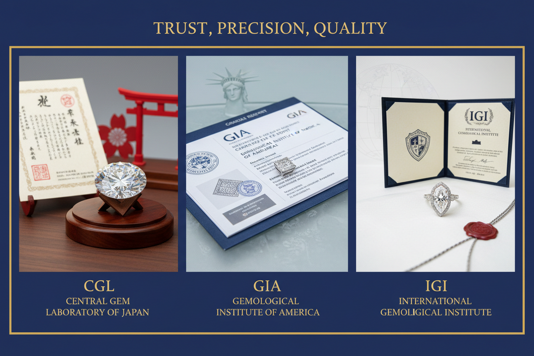 Diamond Certification in Japan (CGL) vs International Standards (GIA & IGI)