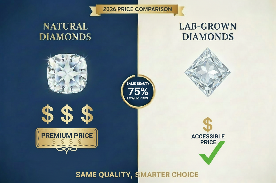 Diamond Prices 2026: Natural vs Lab-Grown vs MadisonDia — A Data-Driven Comparison