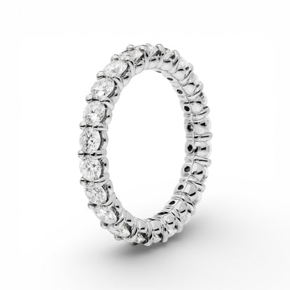 ASH061 3mm Lab Grown Diamond Eternity Ring 9K D VVS 3EX