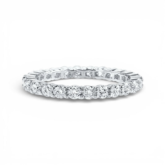 ASH062 2.5mm Lab Grown Diamond Eternity Ring 18K D VVS 3EX