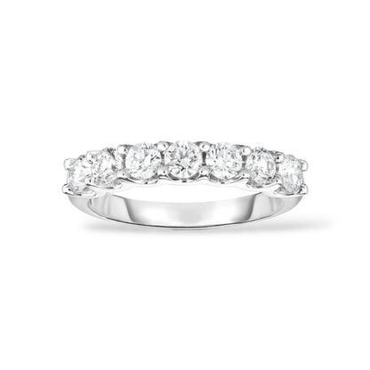 ASH063 3mm Lab Grown Diamond Half Eternity Ring 9K D VVS 3EX