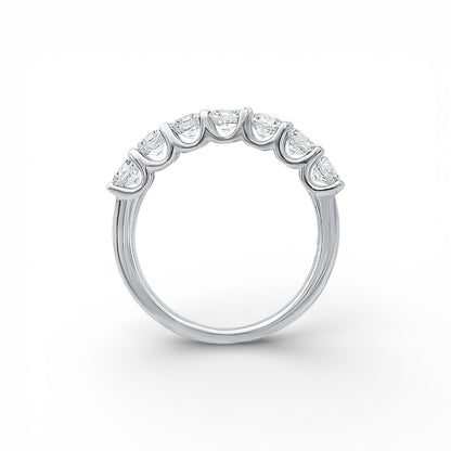 ASH063 3mm Lab Grown Diamond Half Eternity Ring 9K D VVS 3EX