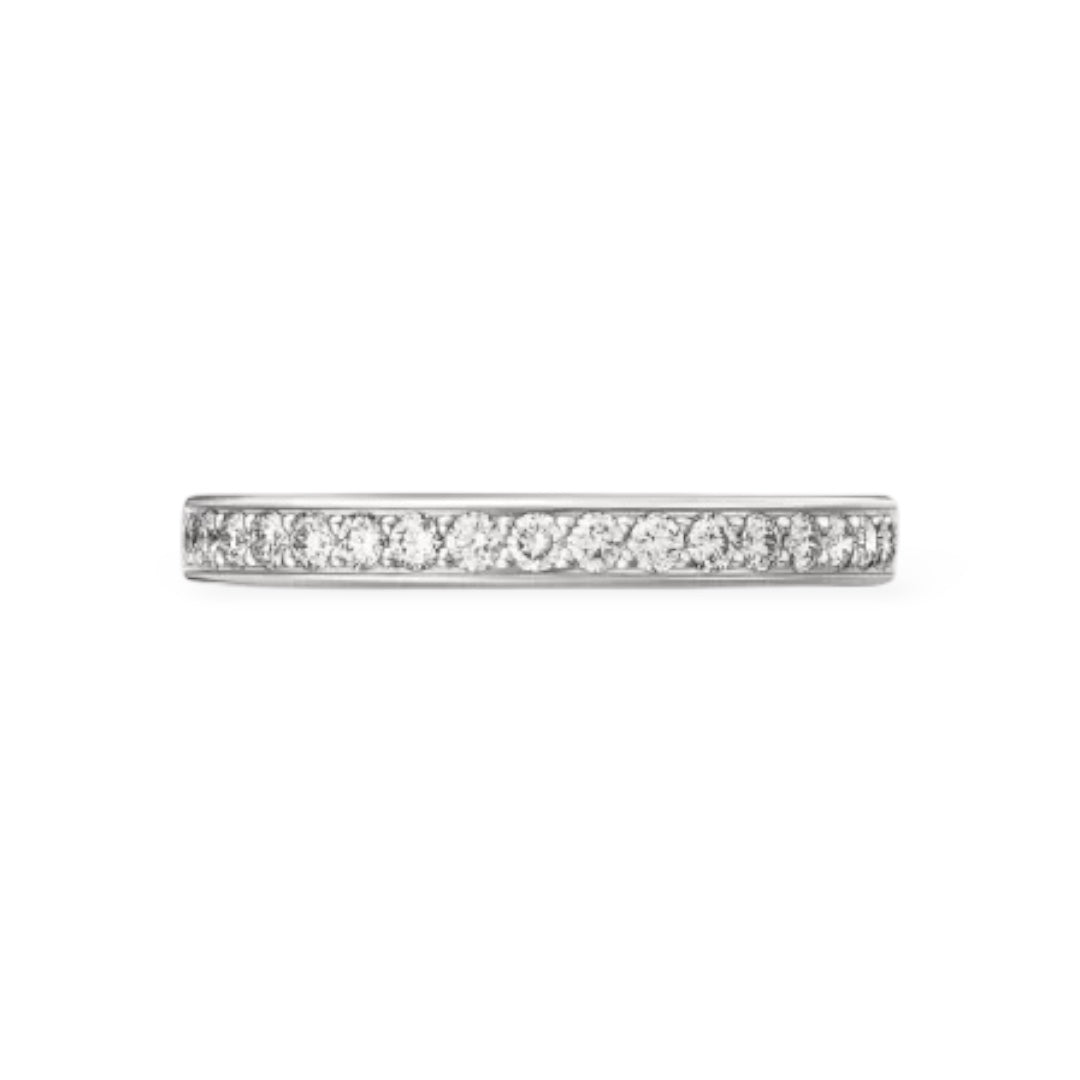 ASH064 2.6mm Lab Grown Diamond Half Eternity Ring 18K D VVS 3EX
