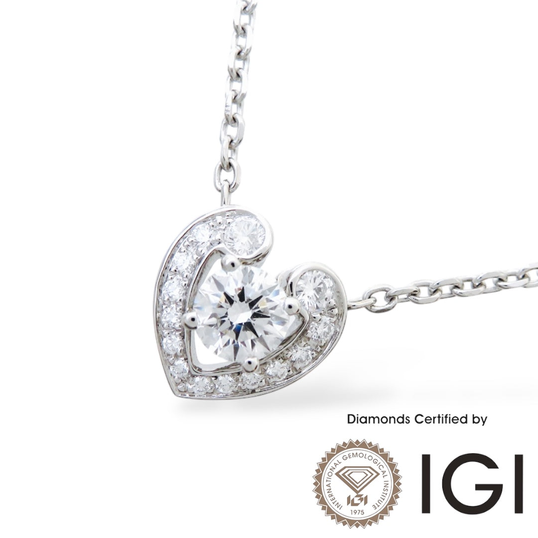 ASH070 Halo Lab Grown Diamond Pendant D VVS1 VVS2 3EX IGI Certified