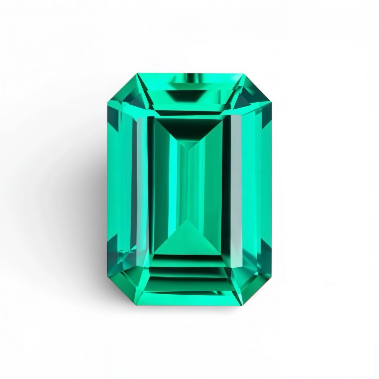 2ct Emerald Cut Lab Grown Tsavorite