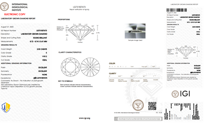 在庫あり – MadisonDia 特別セール 2.5ct E, VVS2, IDEAL, EX, EX, IGI認定, Halo 9K ラボグロウンダイヤモンドペンダント
