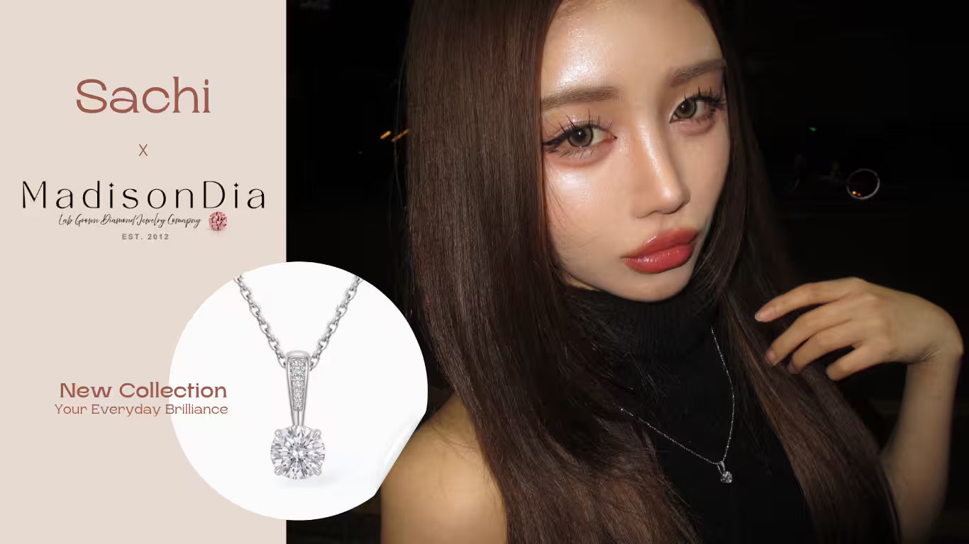 Japanese KOL Sachi (IG: Sachaawx) cross MadisonDia special edition lab grown diamond pendent 