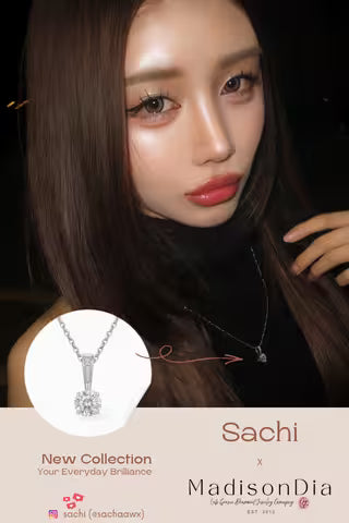 Japanese KOL Sachi (IG: Sachaawx) cross MadisonDia special edition lab grown diamond pendent (mobile version(