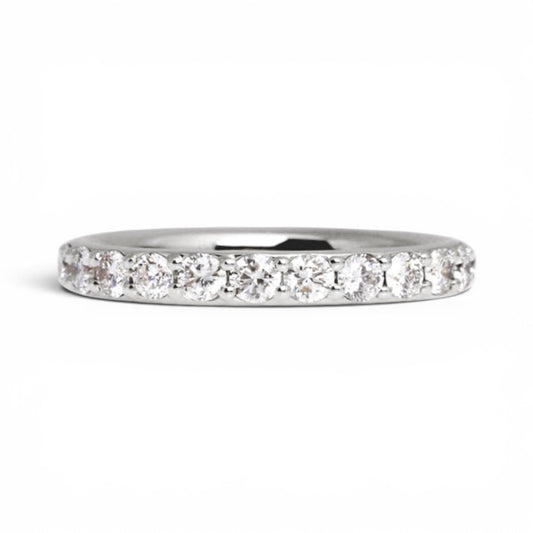 AME049 0.05ct (2.3mm) Full Eternity Lab Grown Diamond Ring D-F VS-VVS 3EX