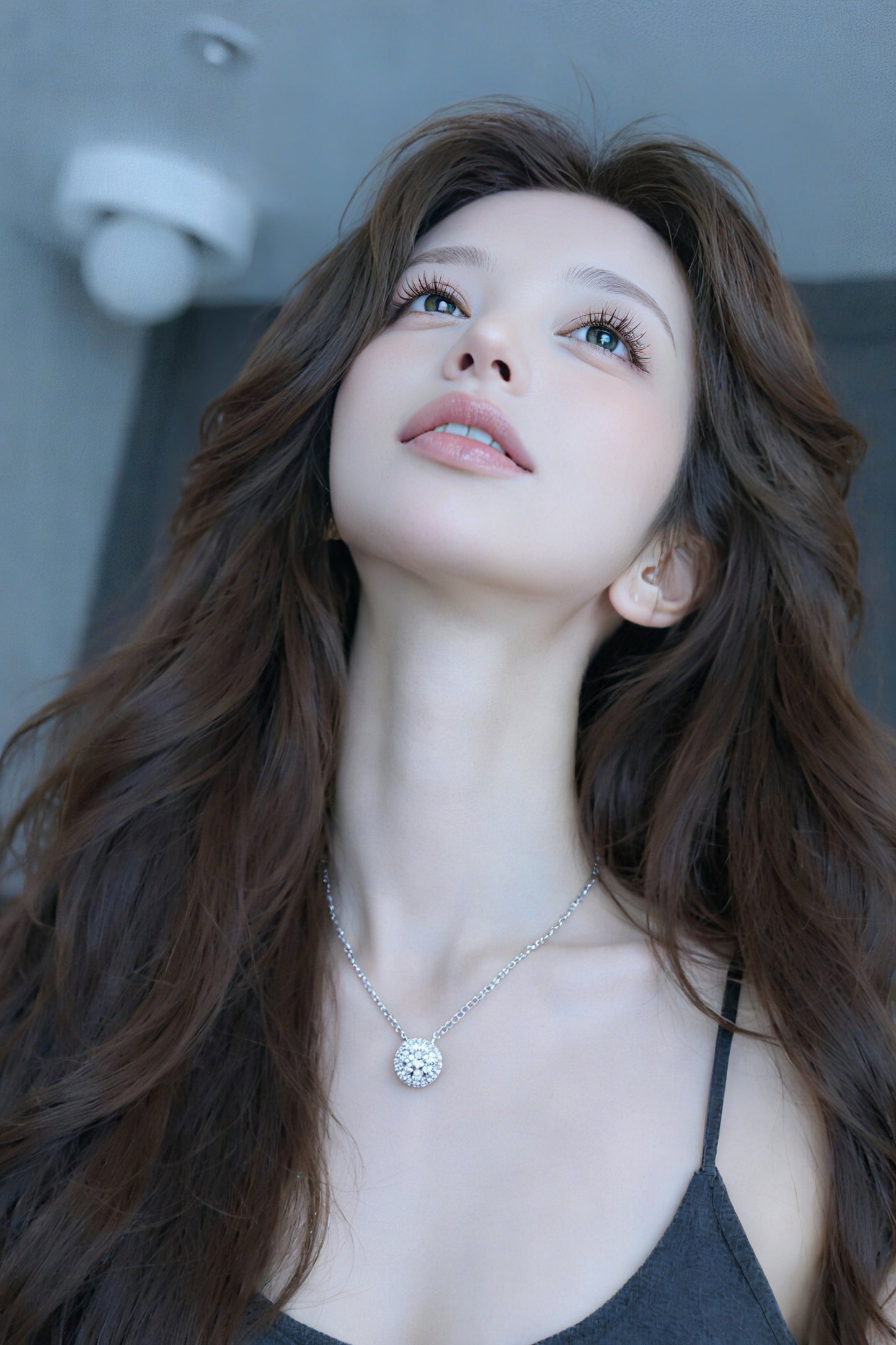 在庫あり – MadisonDia 特別セール 2.5ct E, VVS2, IDEAL, EX, EX, IGI認定, Halo 9K ラボグロウンダイヤモンドペンダント