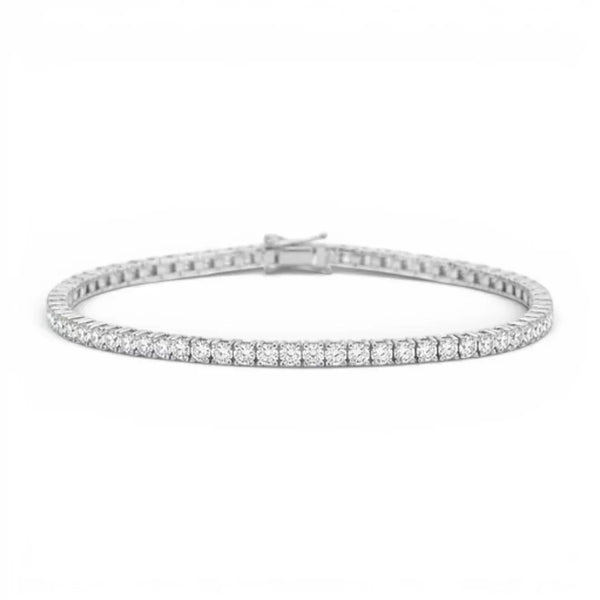 ASH088 0.05ct (2.3mm) Lab-Grown Diamond Tennis Bracelet DE VS VVS 3EX