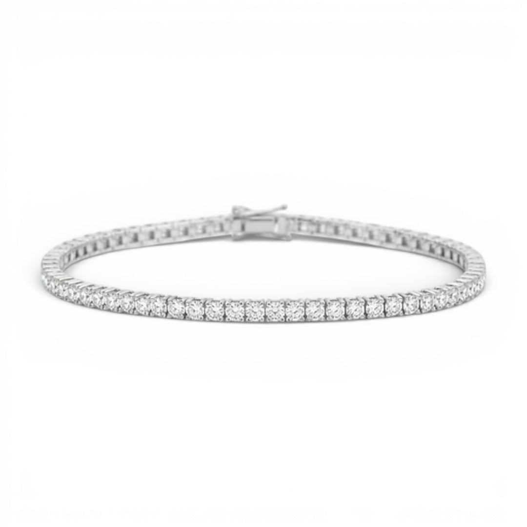 ASH077 3.5mm 實驗室培育鑽石網球手鍊 18K DE VVS 3EX