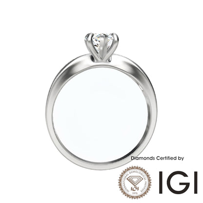 ASH081 Pear Cut Lab Grown Diamond Sidestone Ring 9K D VVS1 VVS2 2EX IGI Certified