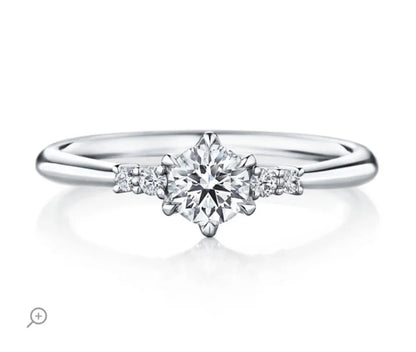For customer **** 176581 Ching: 1ct Sidestone Lab Grown Diamond Ring PT950, D, VVS2, 3EX, IGI Certified