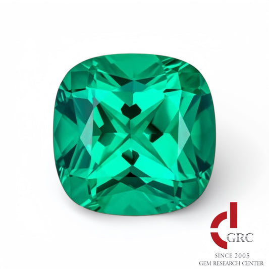 3ct Cushion Cut Lab Grown Tsavorite GRC Certified