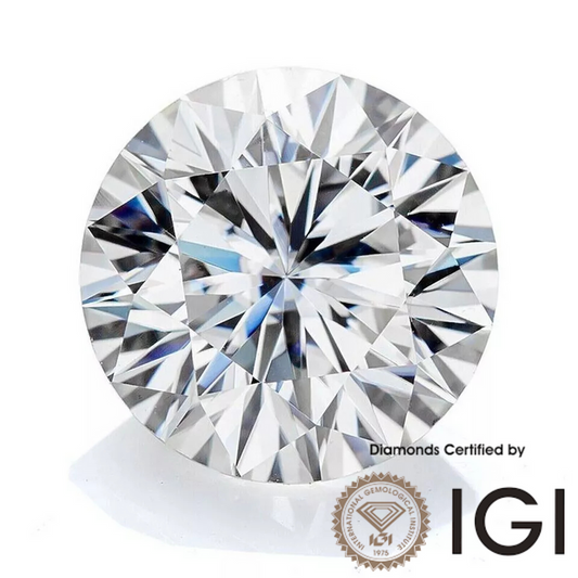 IGI certified 2.5ct D color diamond VVS1 VVS2 3EX round brilliant cut sparkling stone