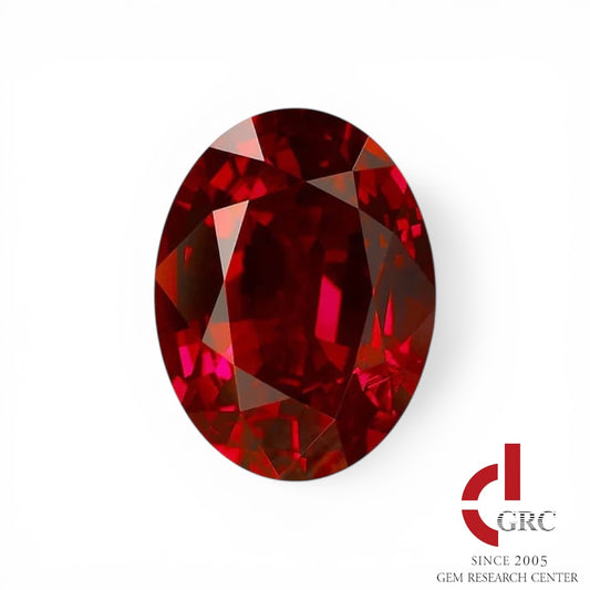 3ct Oval Cut Lab Grown Ruby GRC Certified