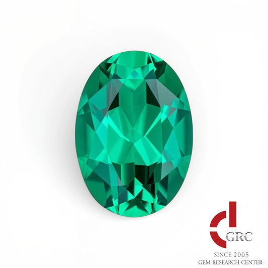 1ct Oval Cut Lab Grown Tsavorite GRC Certified