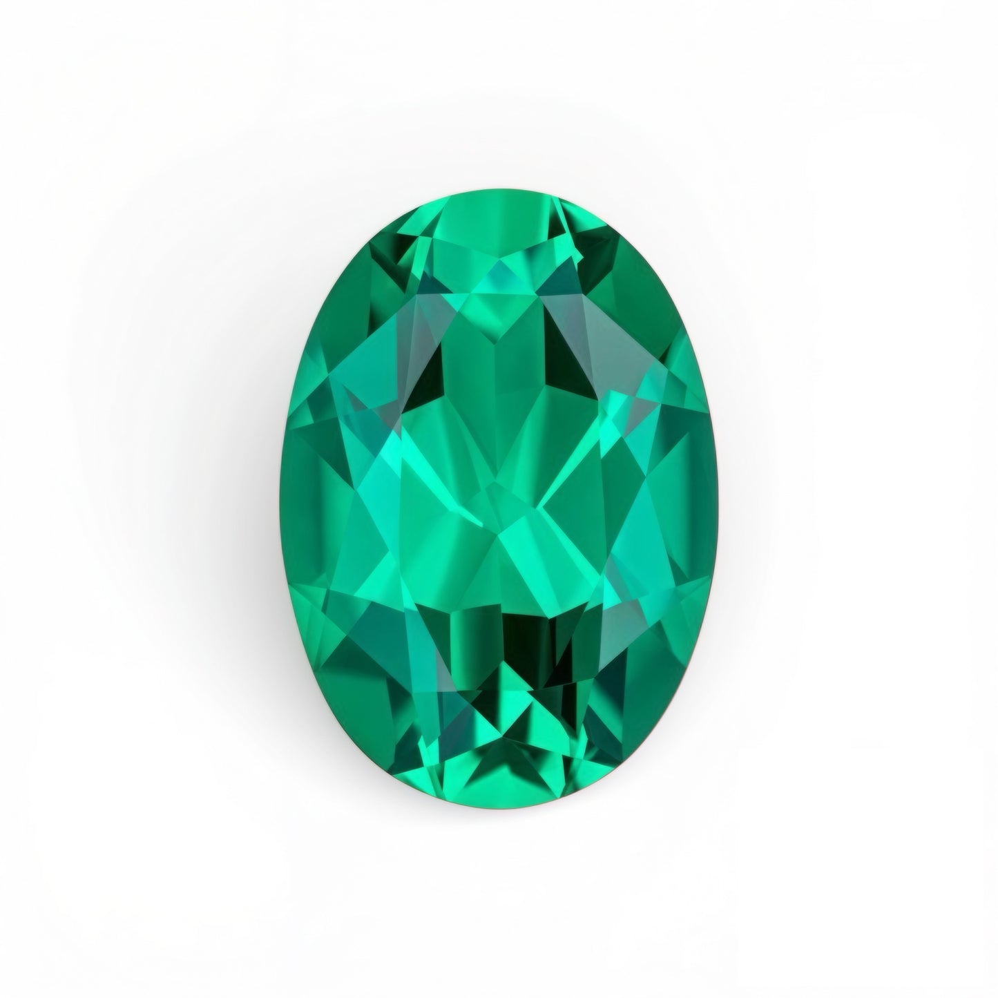 2ct Oval Cut Lab Grown Tsavorite