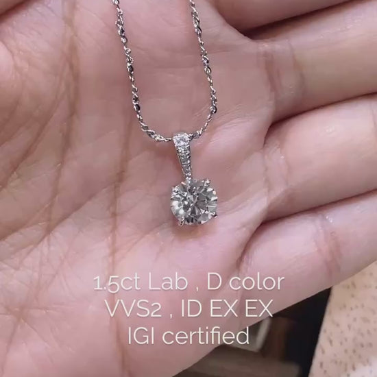 Sachi × MadisonDia Signature Lab Grown Diamond Pendant D / VVS1・VVS2 / IDEXEX / IGI Certified (Pendant Only)