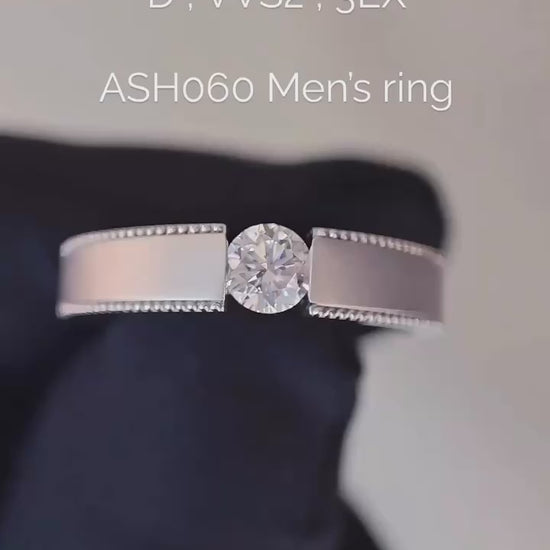 ame060 men's ring 0.3ct