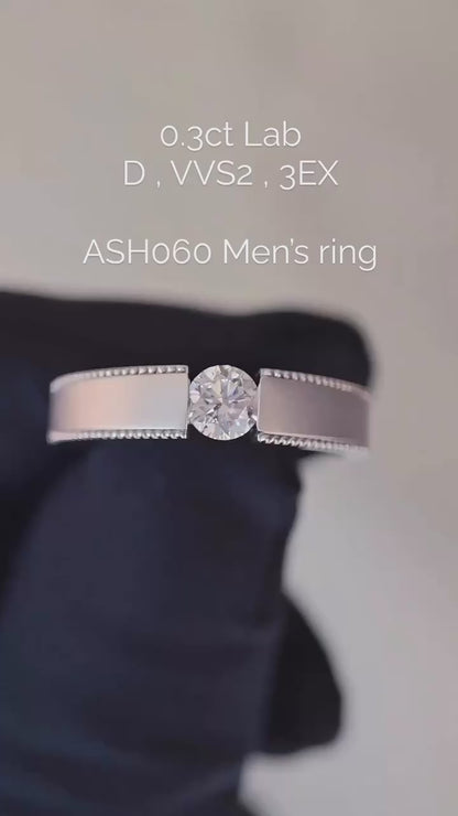 ame060 men's ring 0.3ct