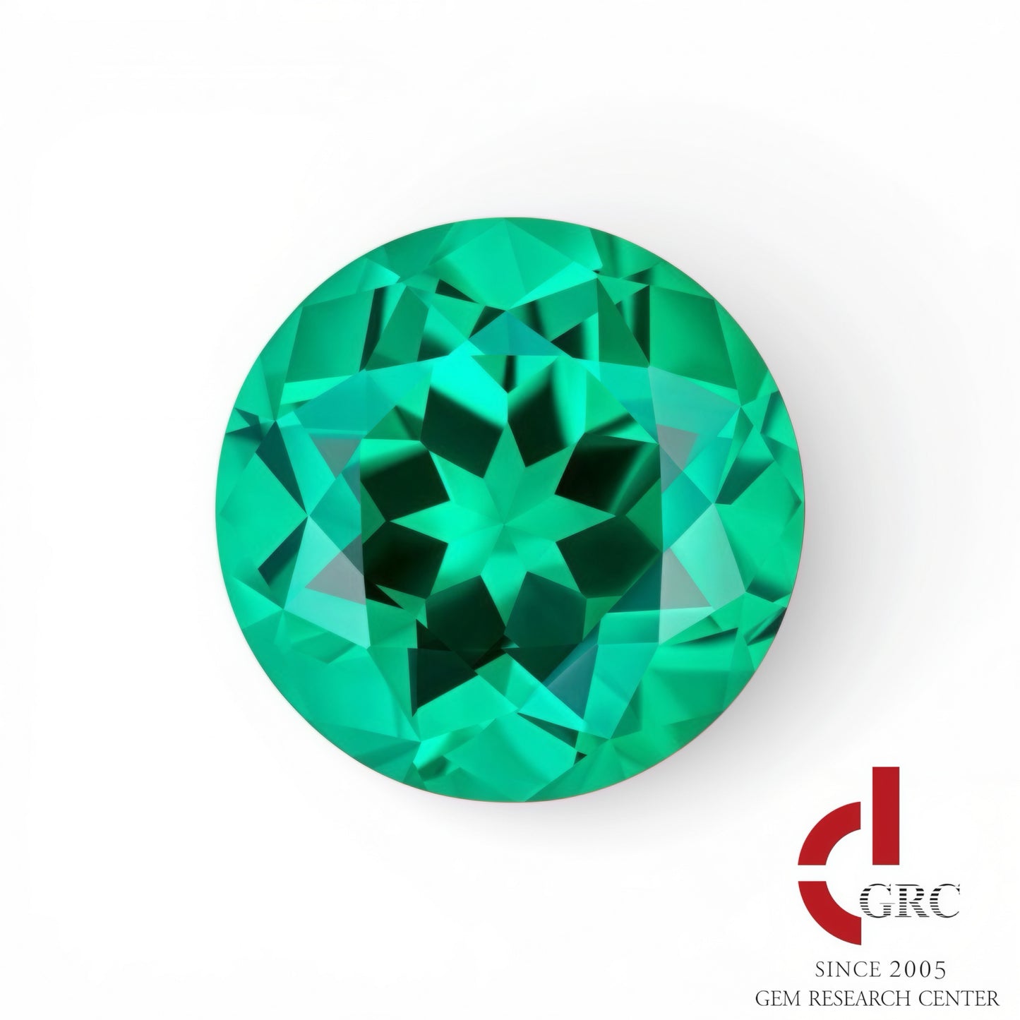 1ct Round Cut Lab Grown Tsavorite GRC Certified