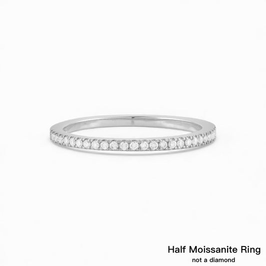 S925 1mm Moissanite Eternity Ring (Charity Edition)