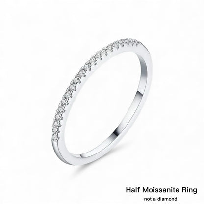 S925 1mm Moissanite Eternity Ring (Charity Edition)