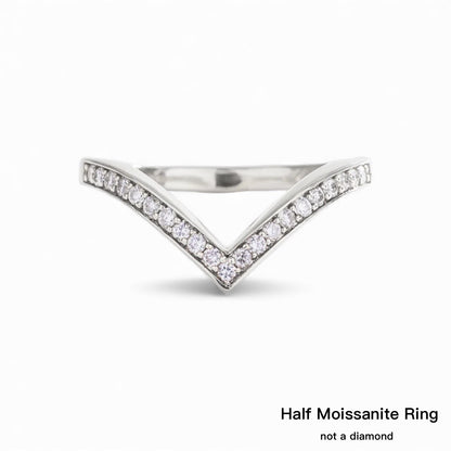 S925 1.5mm Moissanite Eternity Ring (Charity Edition) Curve