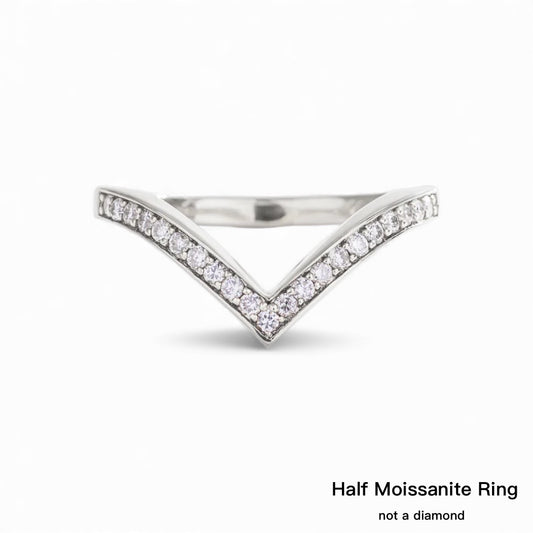 S925 1.5mm Moissanite Eternity Ring (Charity Edition) Curve