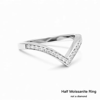 S925 1.5mm Moissanite Eternity Ring (Charity Edition) Curve